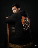 Black Goku Kanji Anime Hoodie – Premium Oversized Cotton Hoodie for Otaku Fans